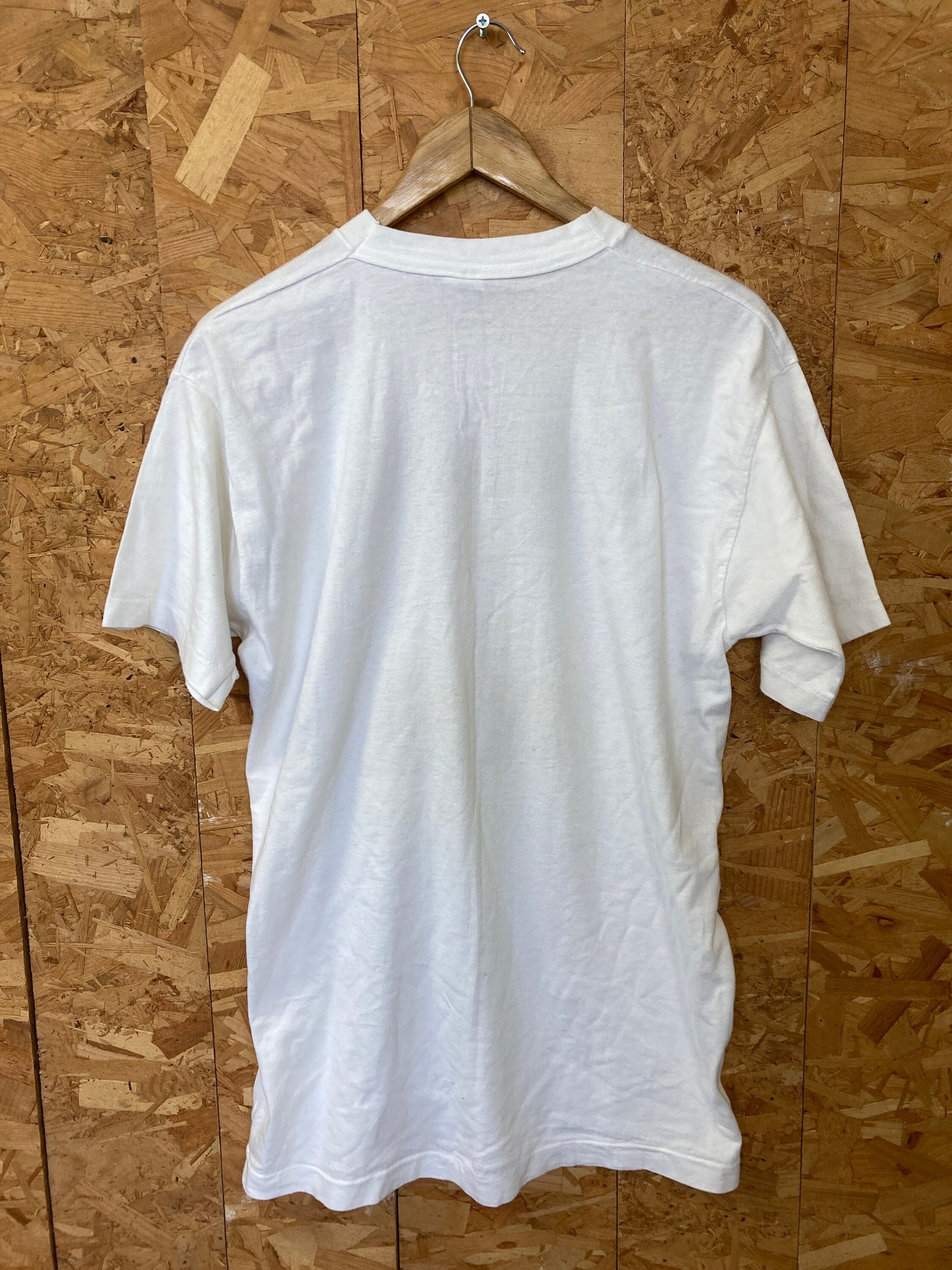 Vintage 90s Cuna Management School class of 96’ USA souvenir white single stitch t shirt size large