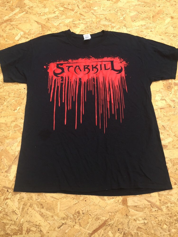 Vintage 00s red black starskill band t-shirt Emo Indy metal band size large