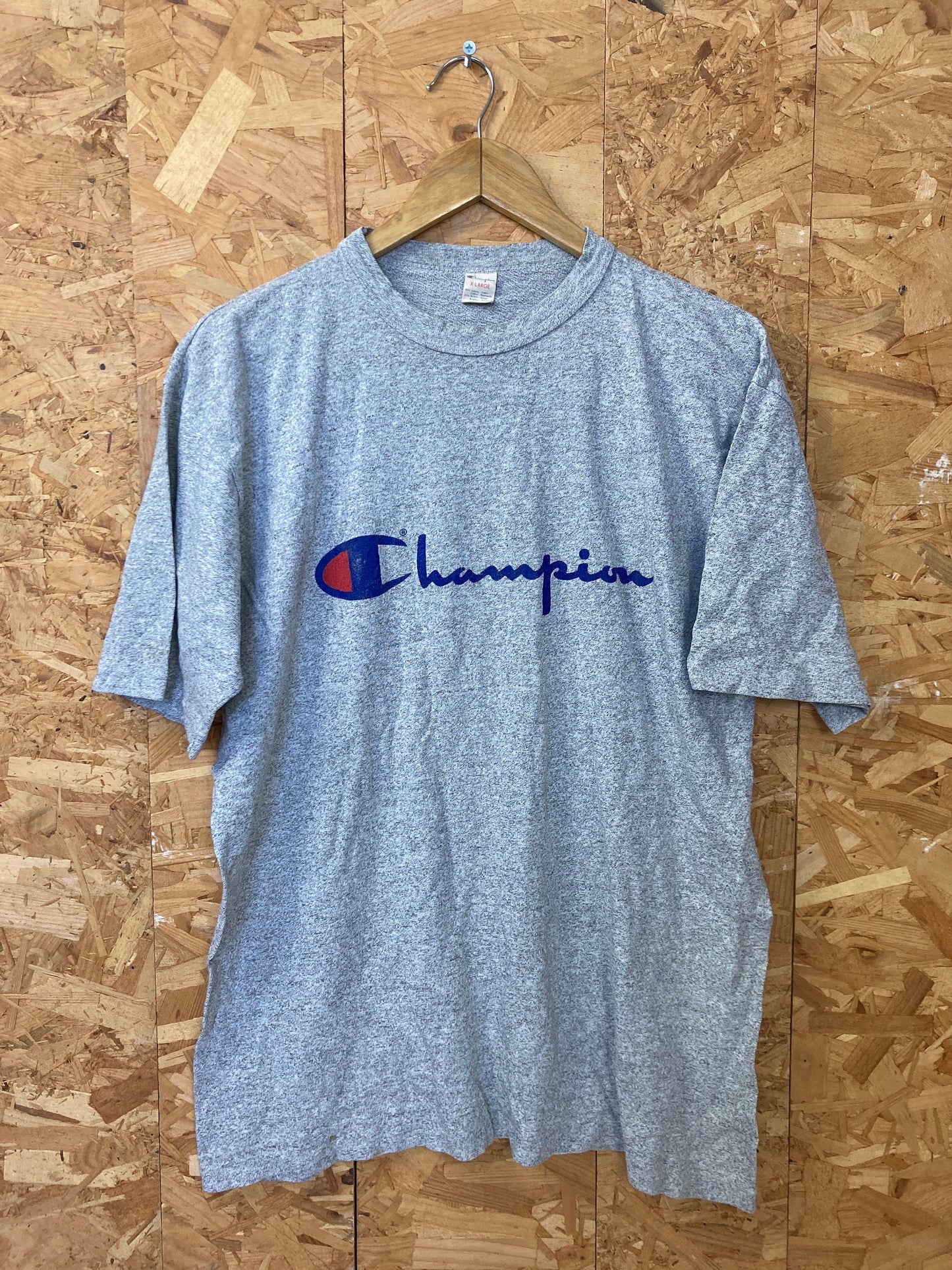 Vintage 80s Champion USA single stitch grey t-shirt size XL