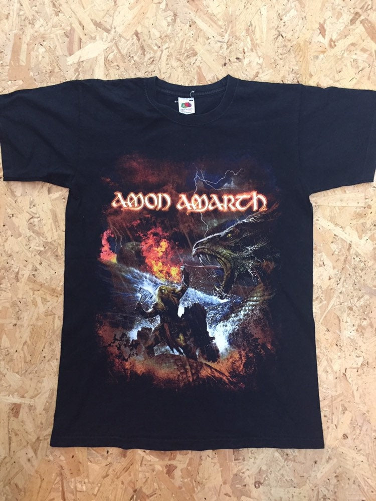 Vintage Amon Amarth twilight of the gods Swedish heavy metal band t-shirt size small