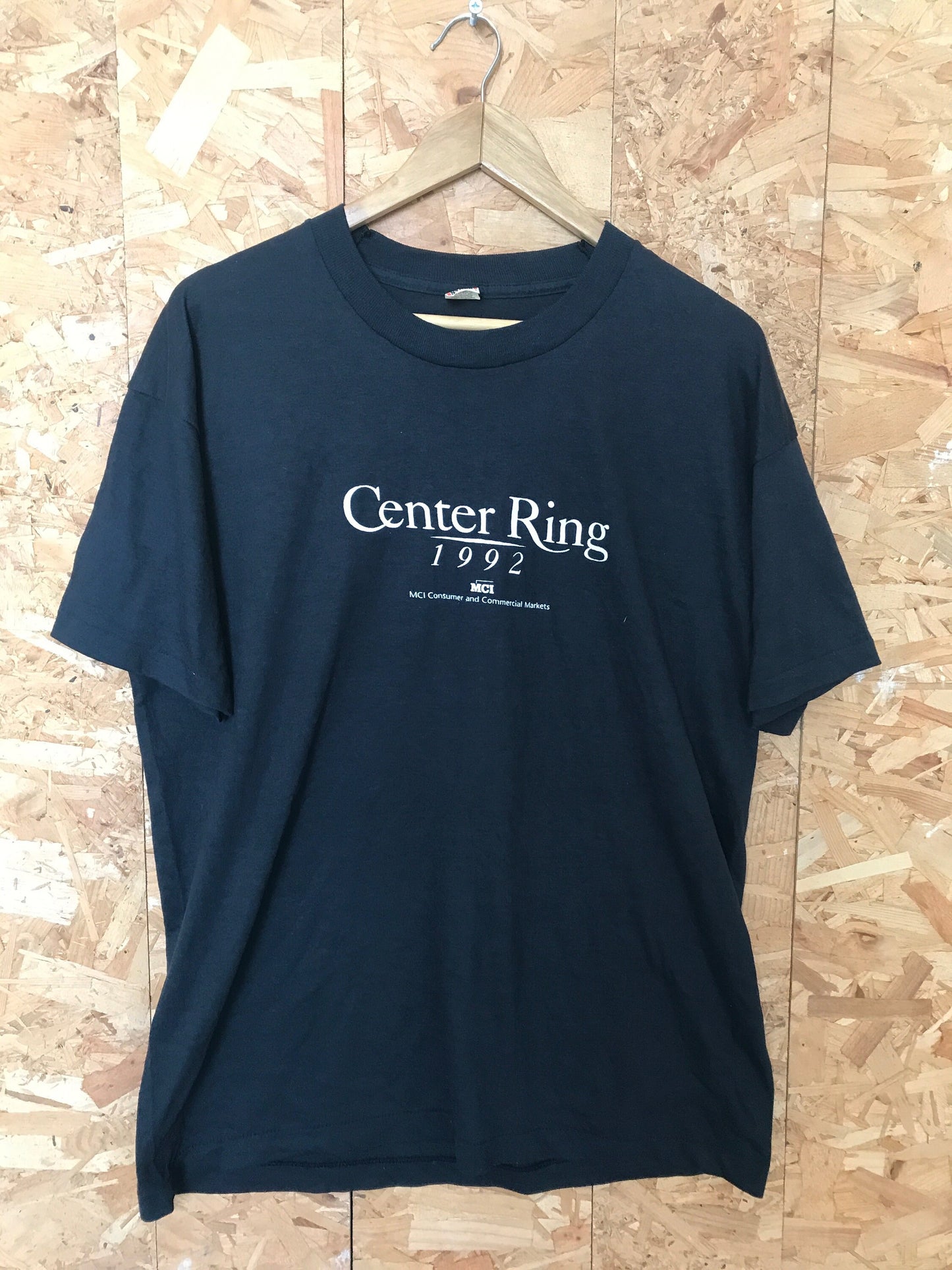 Vintage 92 MCI Center Ring Promotional USA black souvenir t-shirt size X-large by ScreenStars