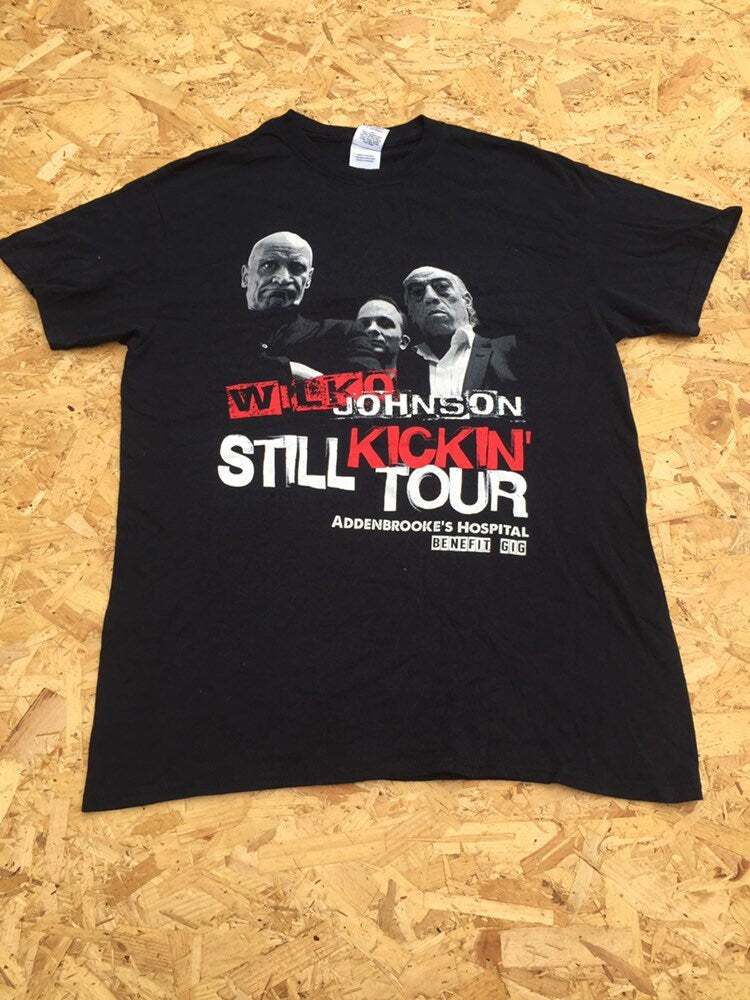 Wilko Johnson still kicking tour 00s music merch band t shirt Indie band size medium