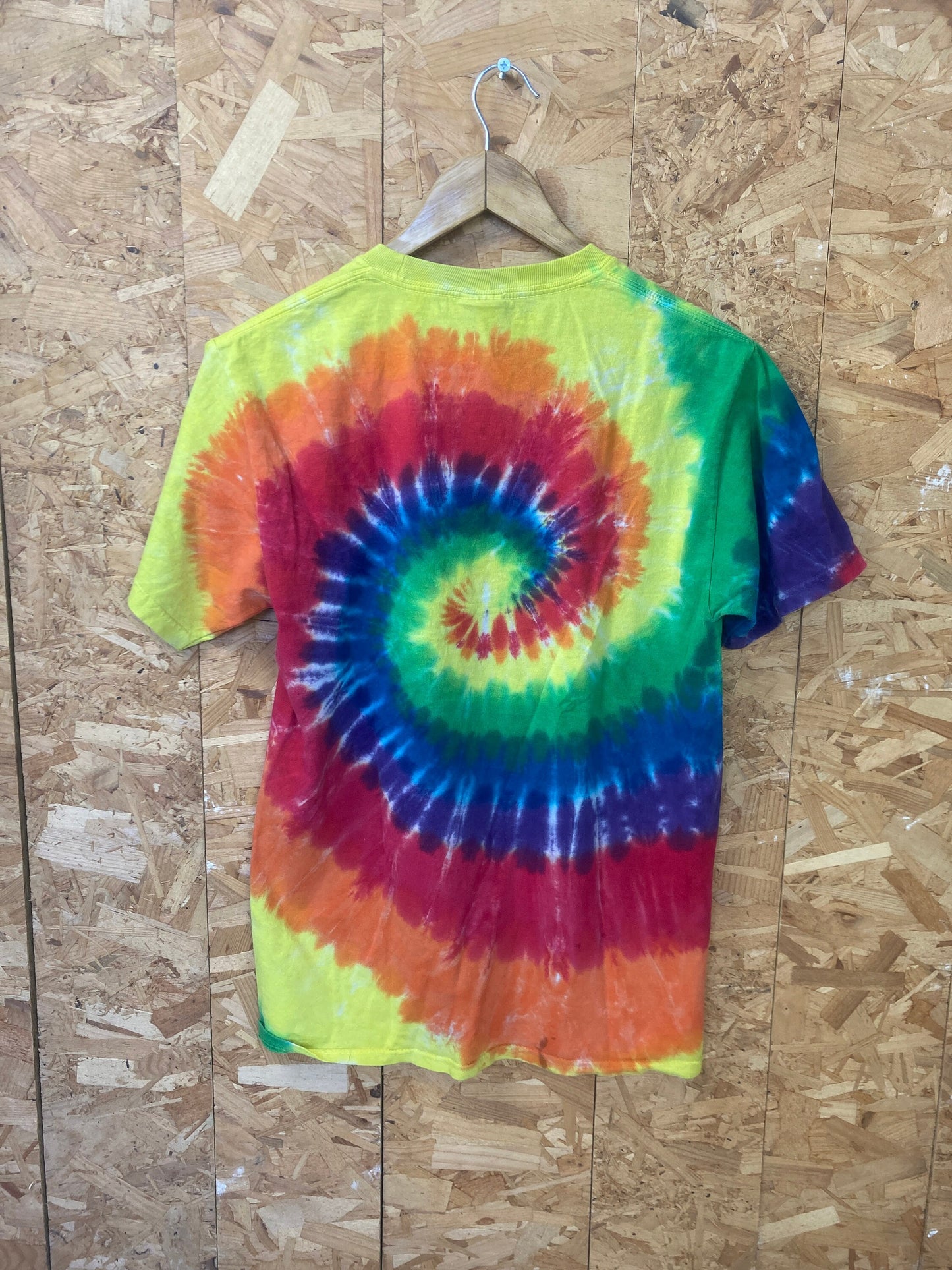 Vintage 90s 'Choose Kind' Laurel Meadow Elementary School USA rainbow tie dye souvenir festival t-shirt size small