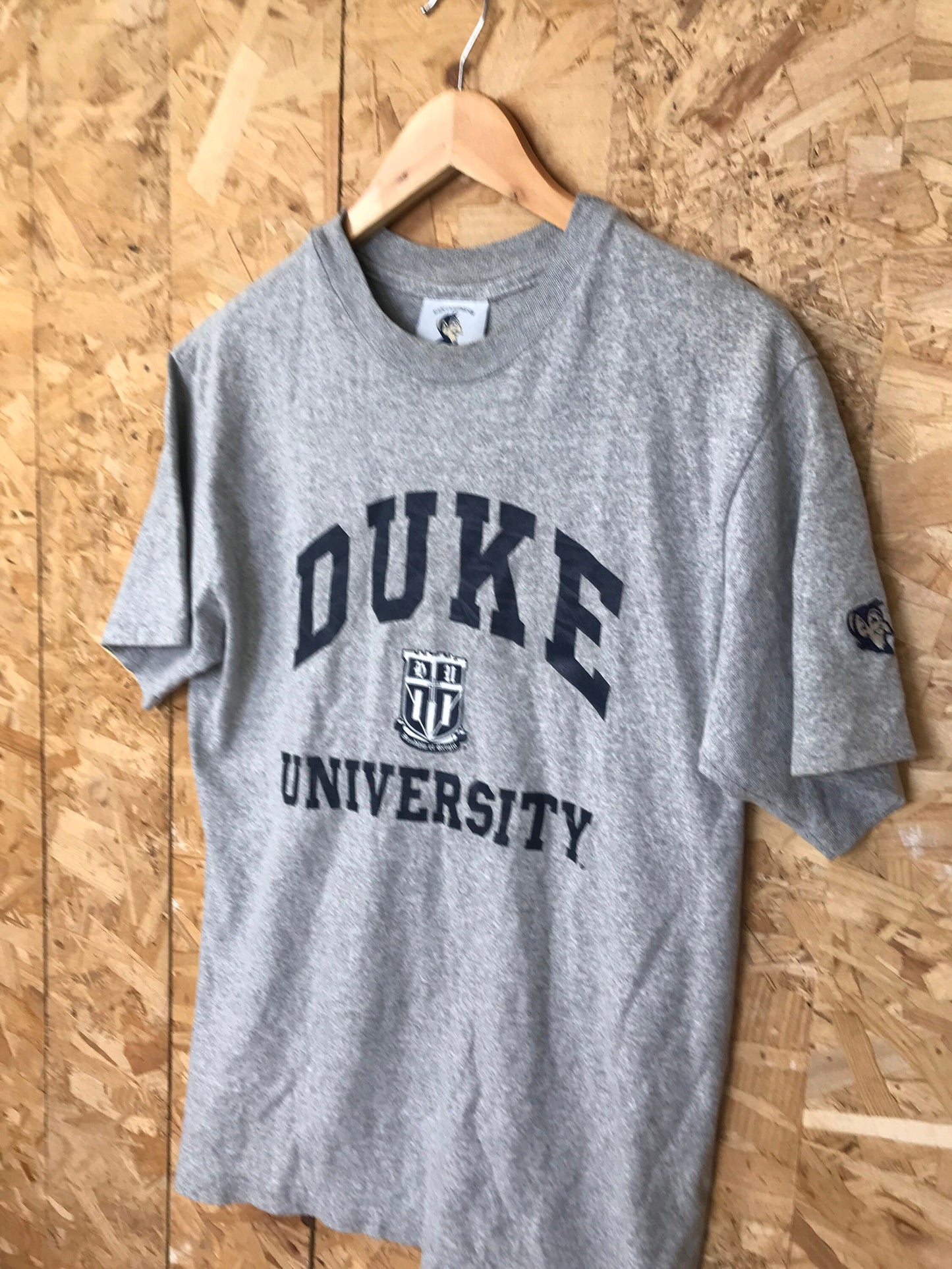 Vintage 90s Duke University North Carolina USA souvenir college varsity heavy duty grey marl t-shirt size medium