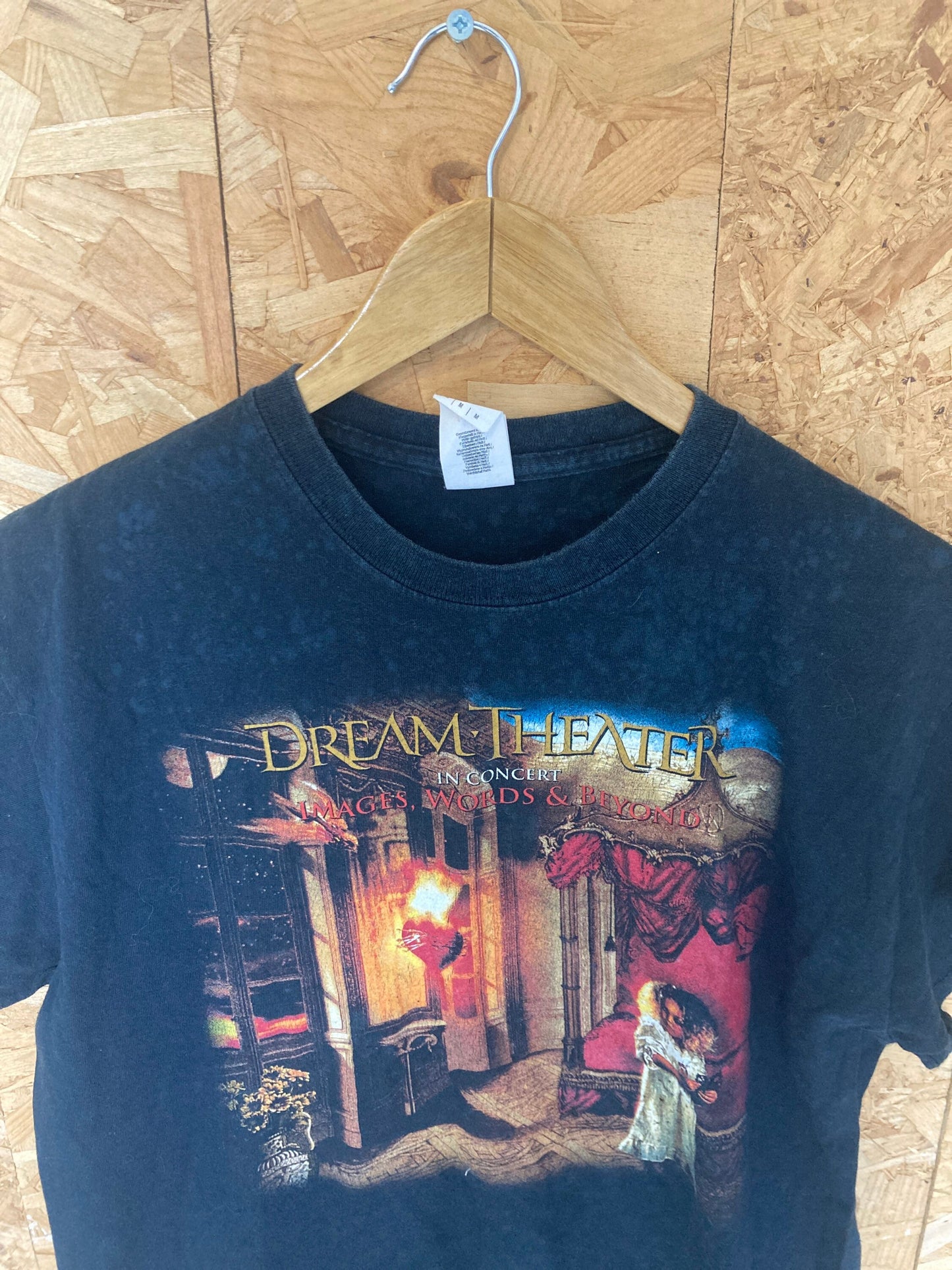 Vintage 00s DreamTheater 25th anniversary tour death prog rock band black t shirt size medium