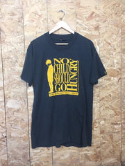 Vintage 90s Cleveland hunger task force faded black & yellow t shirt size XL