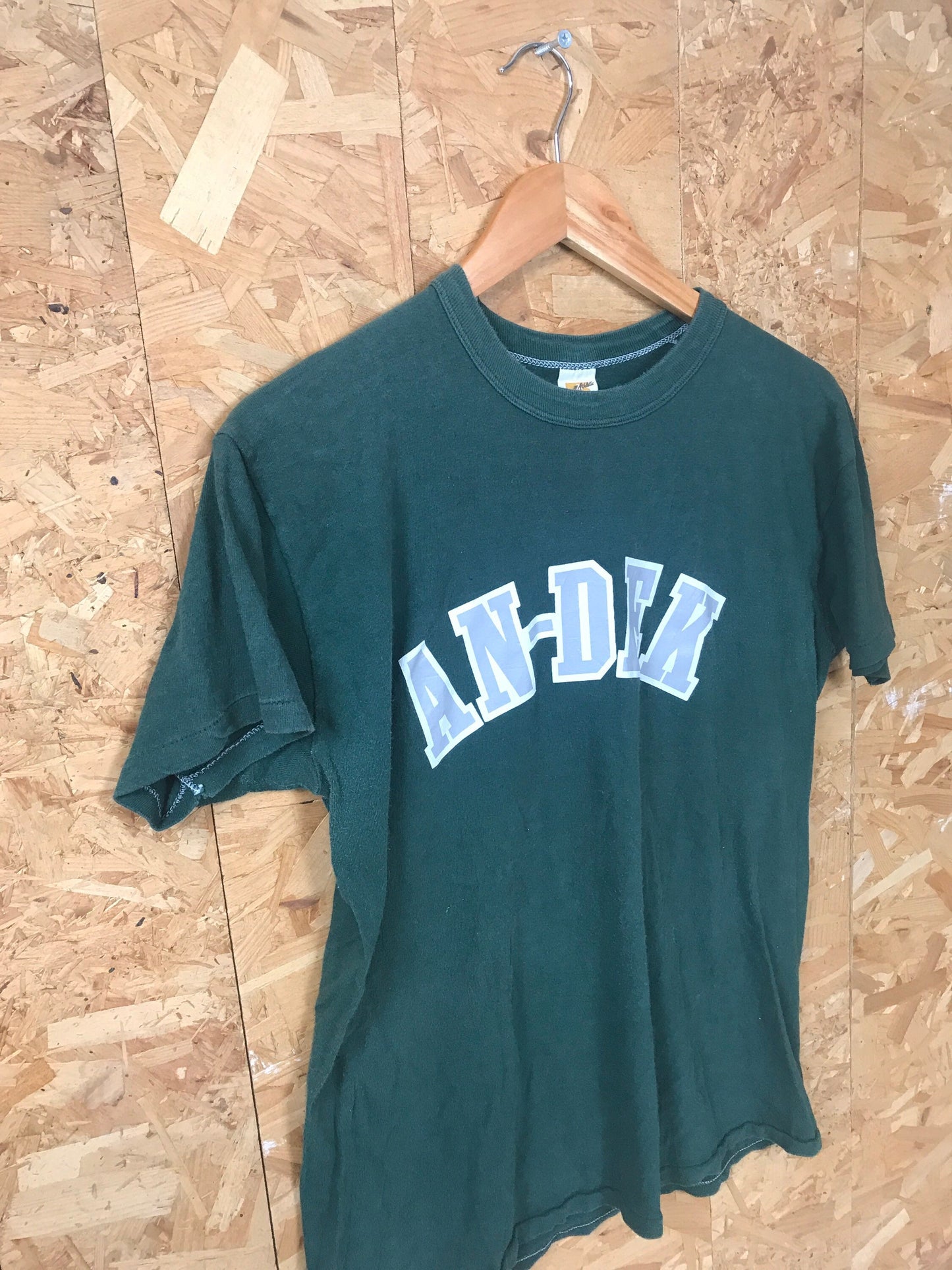 Vintage 90s AN-DEK number 10 dark green t-shirt size large by Russel athletic