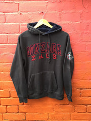 Vintage 90s Gonzaga Zags USA College basketball team grey hoodie size small oversized fit