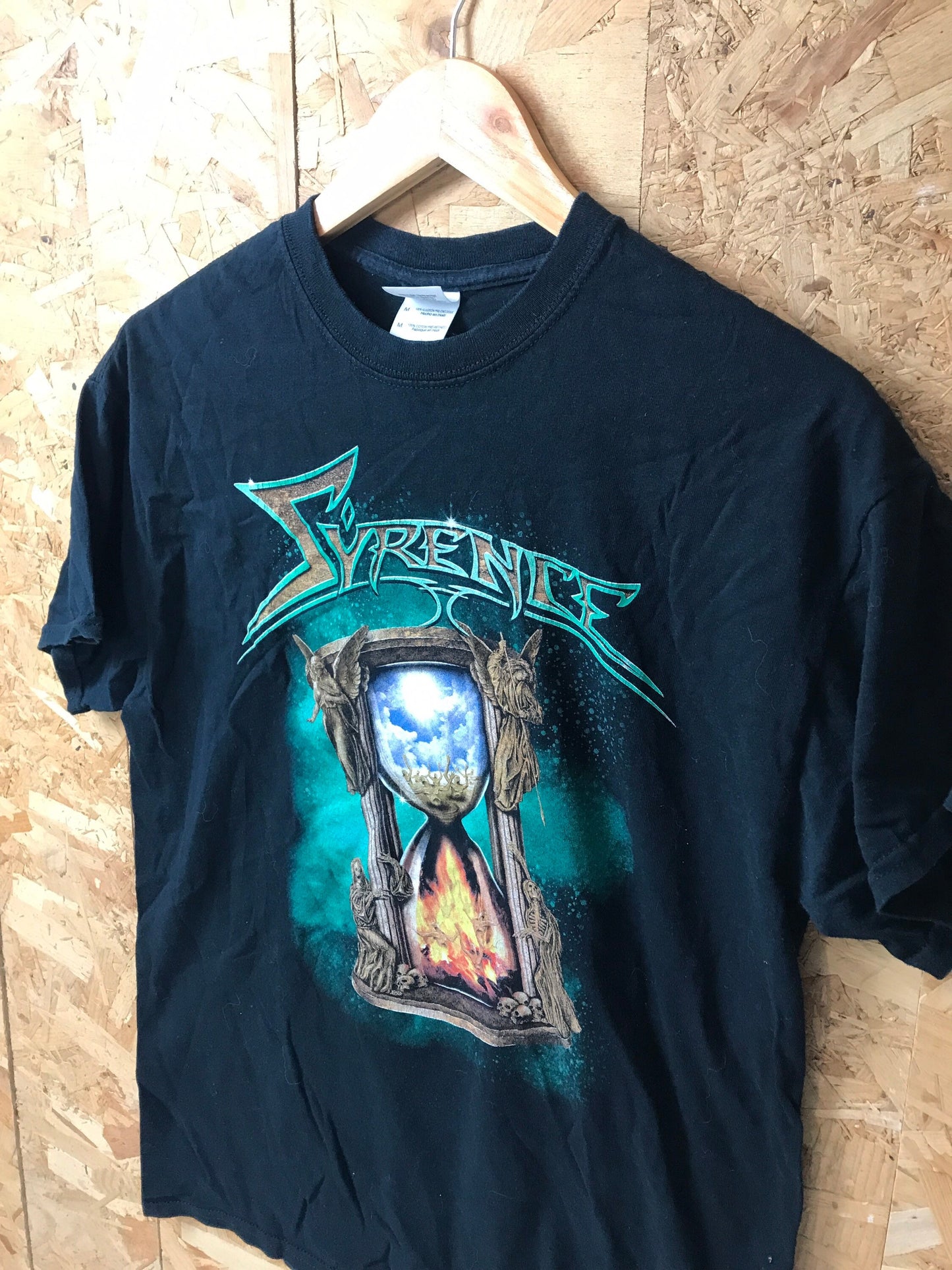 Vintage 00s Syrence - german rock metal band mech t-shirt size medium