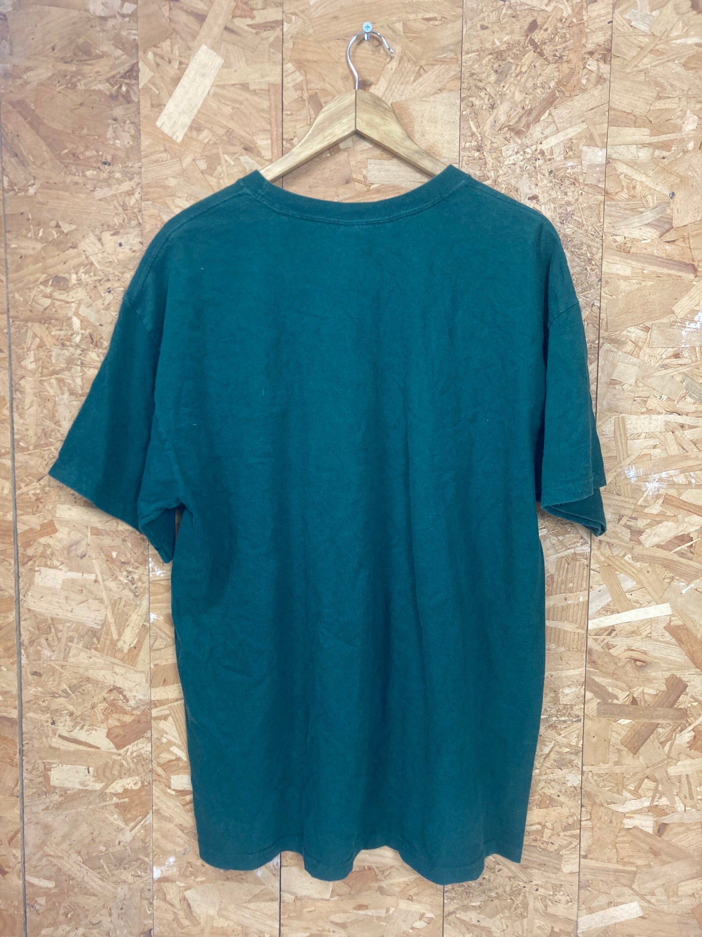 Vintage 90s USA Bald is Beautiful Sitka Alaska dark green t-shirt size XL