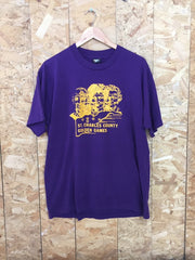 Vintage 90s purple General Motors St Charles County USA souvenir t-shirt size XL