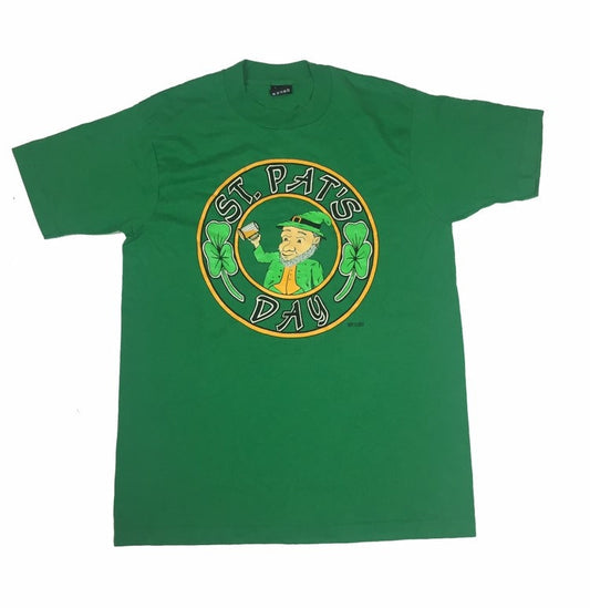 Vintage 90s green st Patrick’s day celebrations USA souvenir t shirt size L