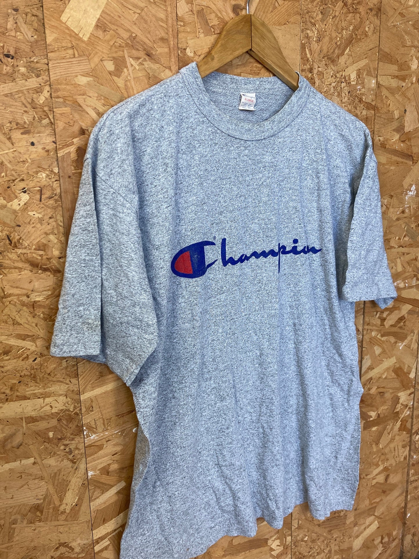 Vintage 80s Champion USA single stitch grey t-shirt size XL