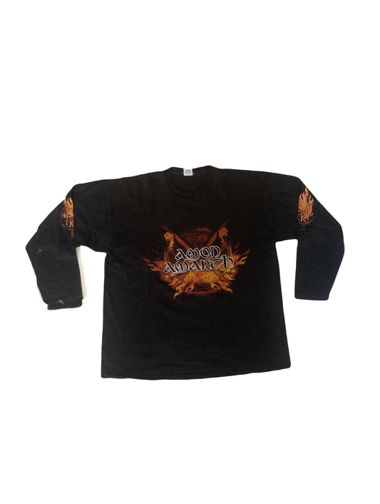 Vintage 00s Amon Amarth Viking hoard long sleeve t-shirt size XL