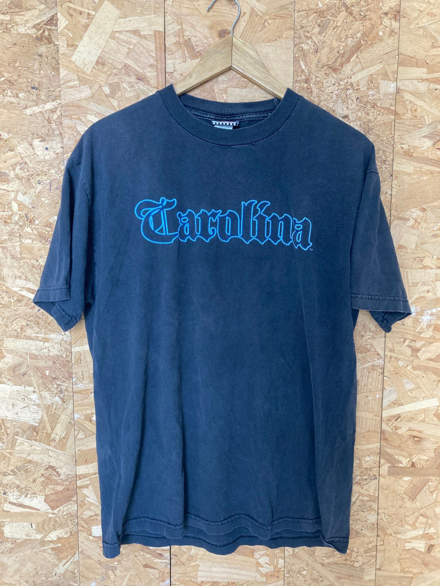 Vintage 90s Carolina team apparel by footlocker faded black t shirt size large