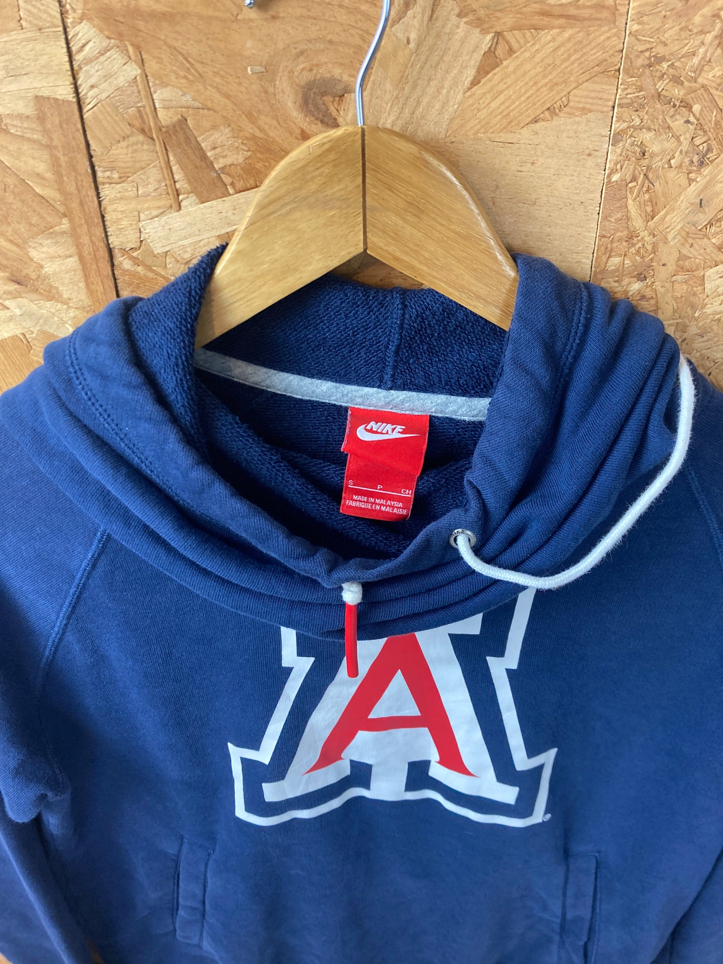 Vintage Y2K Nike navy blue Arizona Wildcats snood neck hoodie size small