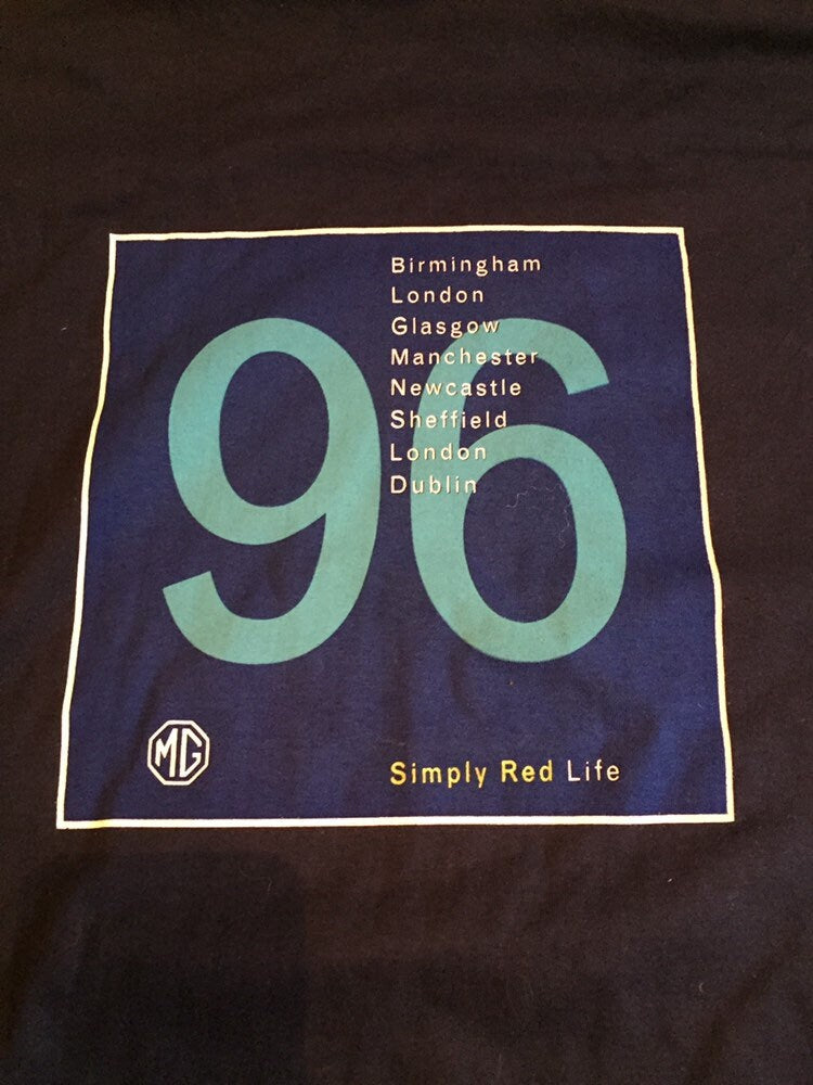 Simply Red vintage music merch 96 uk tour t-shirt size XL