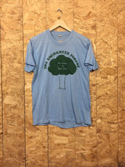Vintage 80s USA The Enchanted Forest Pre school & daycare light blue t-shirt size medium