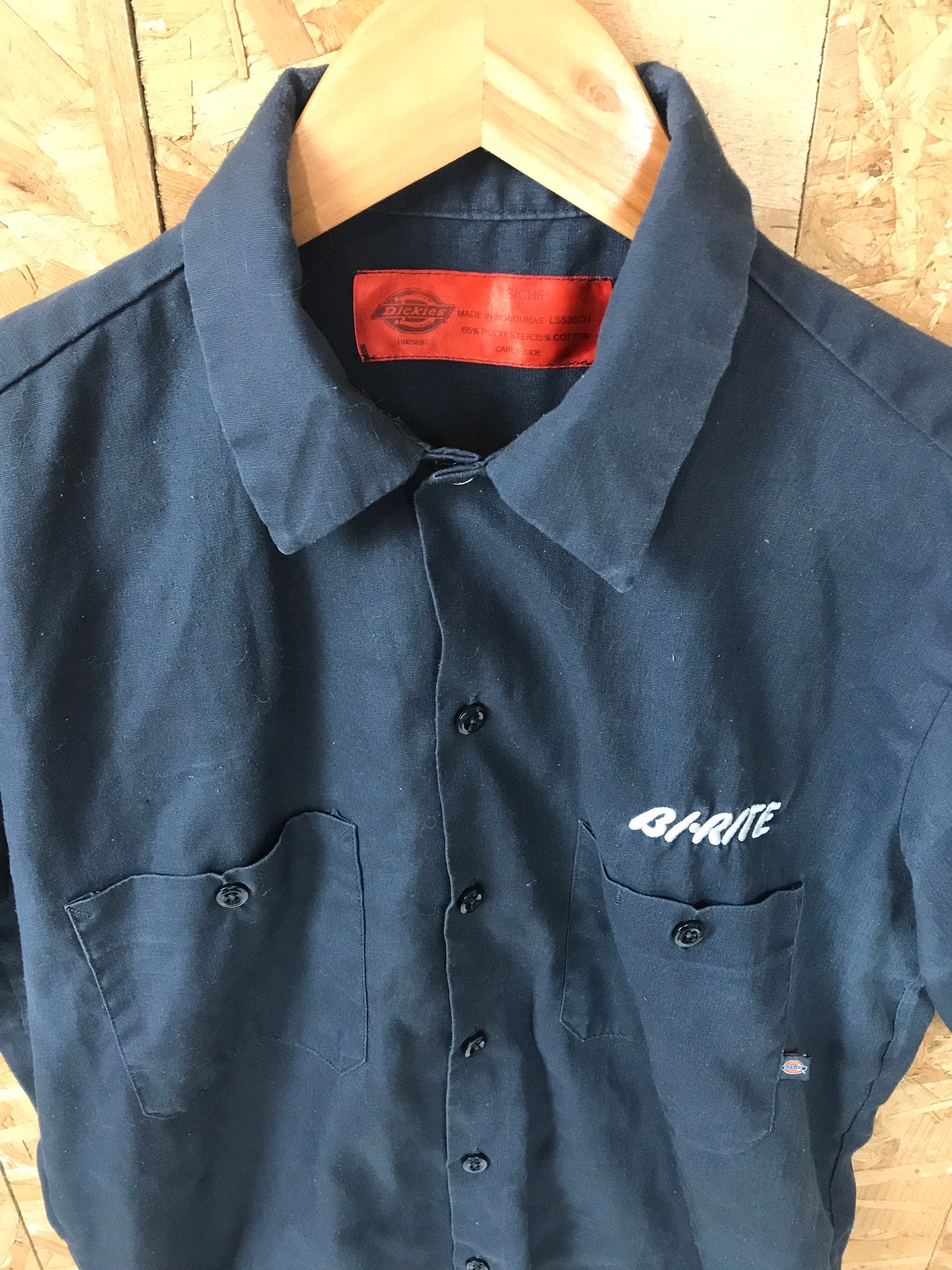 Vintage 90s USA black grill chef Bi-Rite Good Food chore workwear by Dickies size small