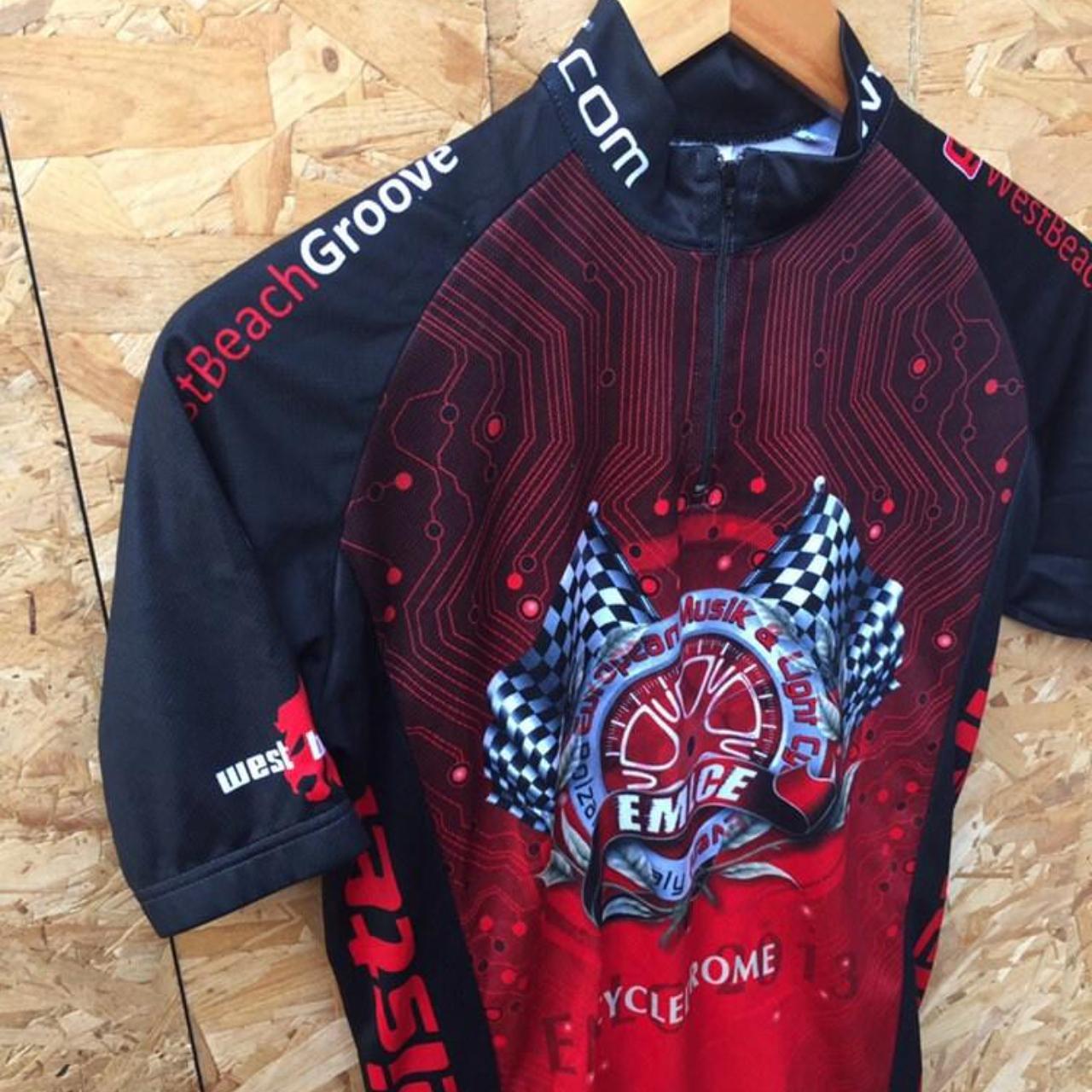 Souvenir Mixmeister EMLCE event cycledrome race jersey red black size XS