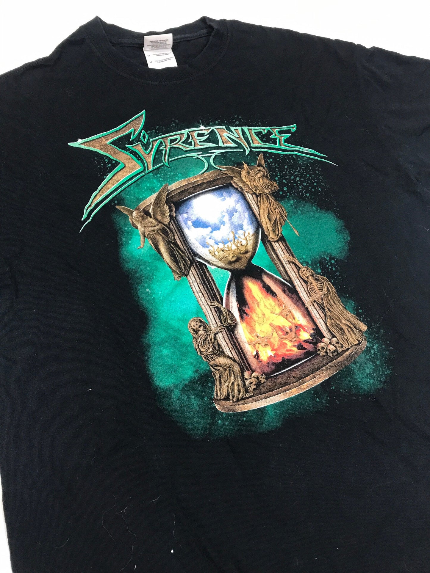 Vintage 00s Syrence - german rock metal band mech t-shirt size medium