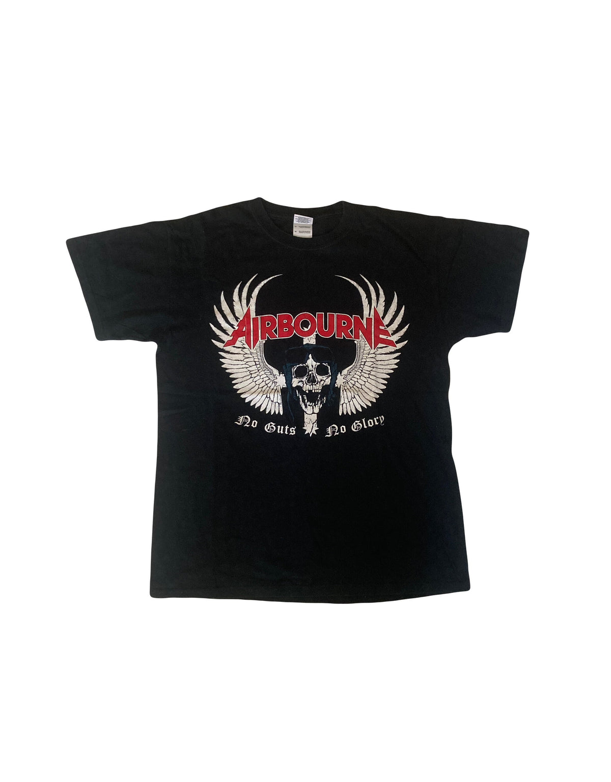 Vintage 00s Heavy hard rock Australian band Airbourne no guts no glory t-shirt size medium
