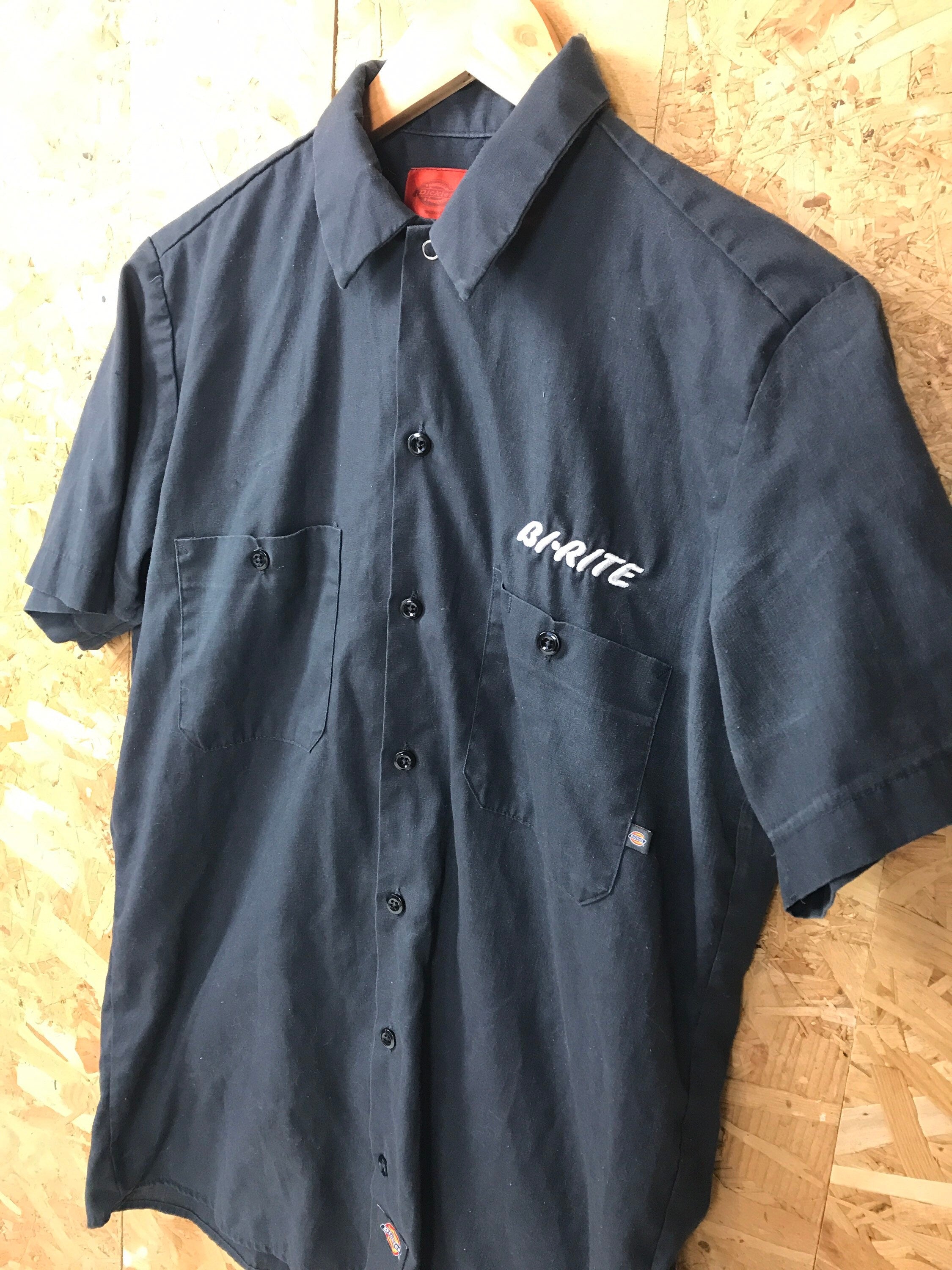 Vintage 90s USA black grill chef Bi-Rite Good Food chore workwear by Dickies size small
