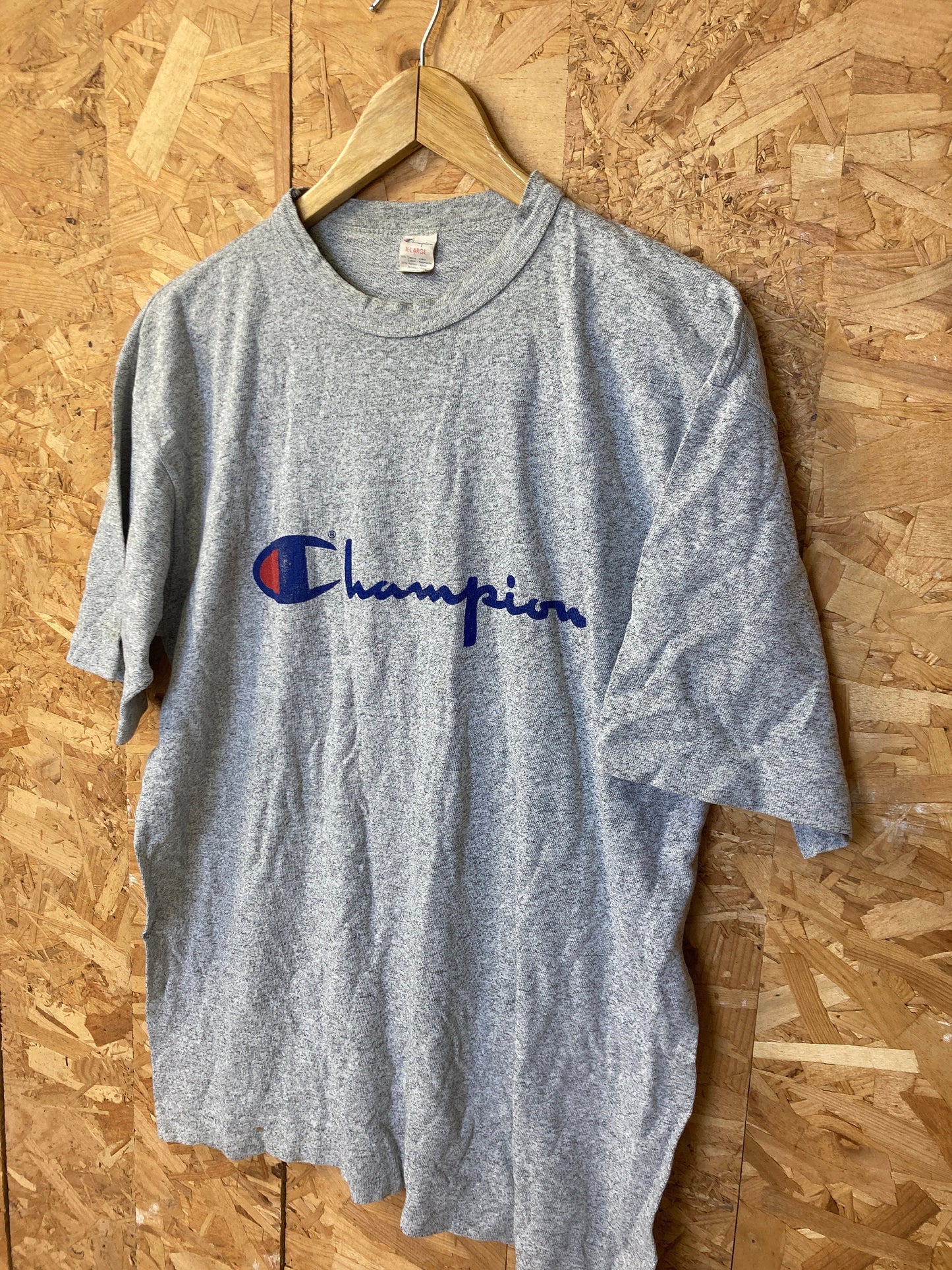 Vintage 80s Champion USA single stitch grey t-shirt size XL