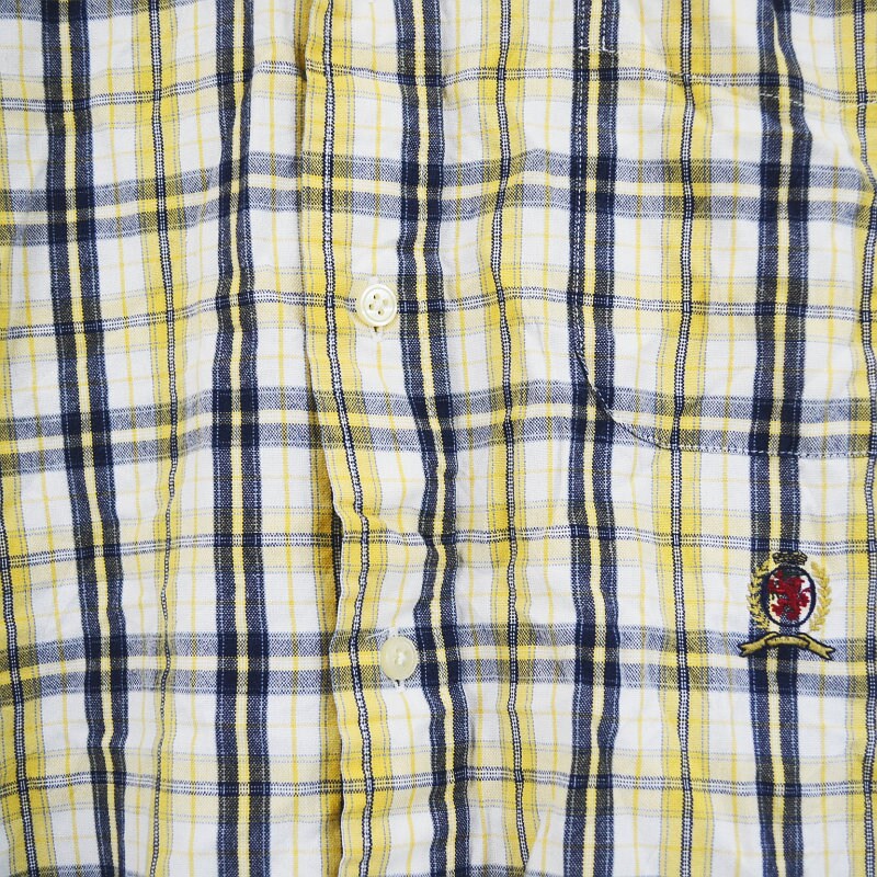 Tommy Hilfiger 90s Vintage Check Shirt Yellow & Blue