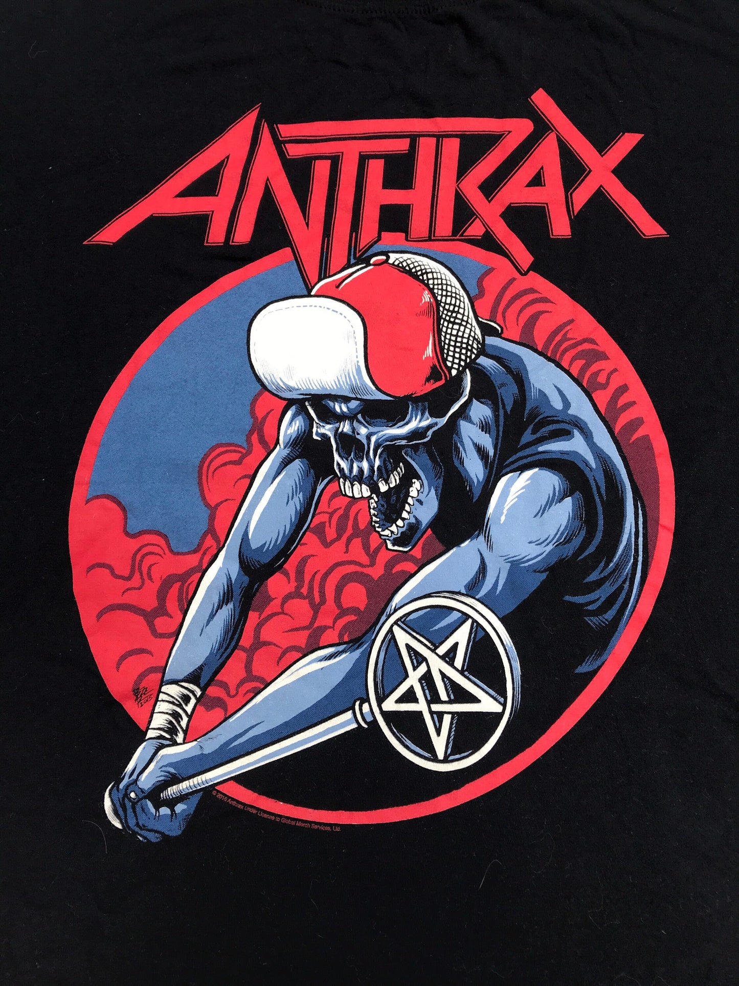 Vintage 00s Anthrax heavy metal rock t-shirt size medium