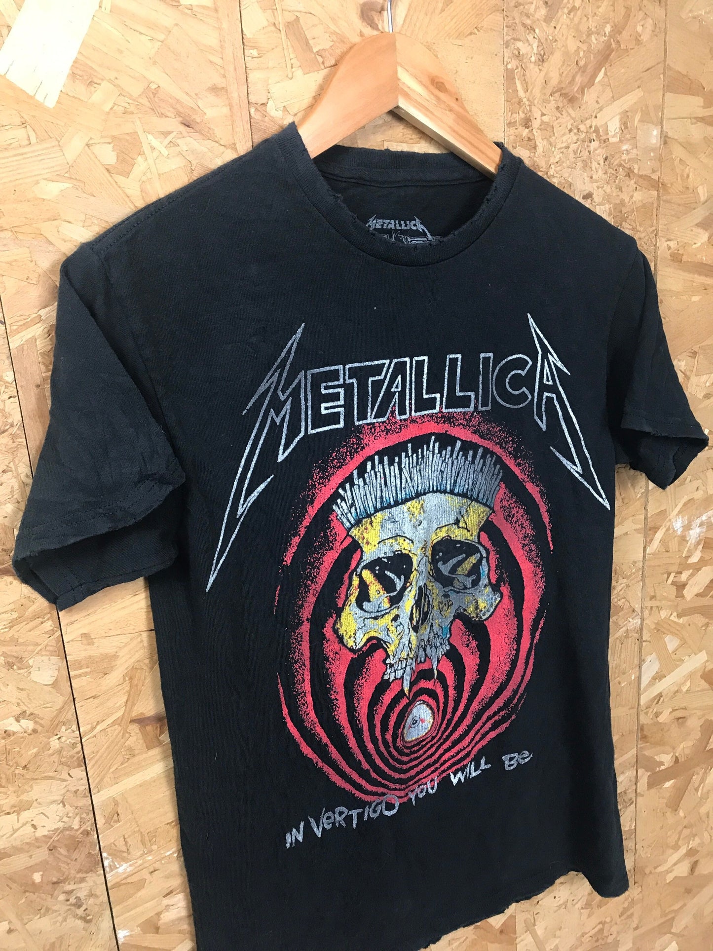 Vintage 00s Metallica in vertigo you will be 2018-2019 Heavy metal band music merch t shirt size sma