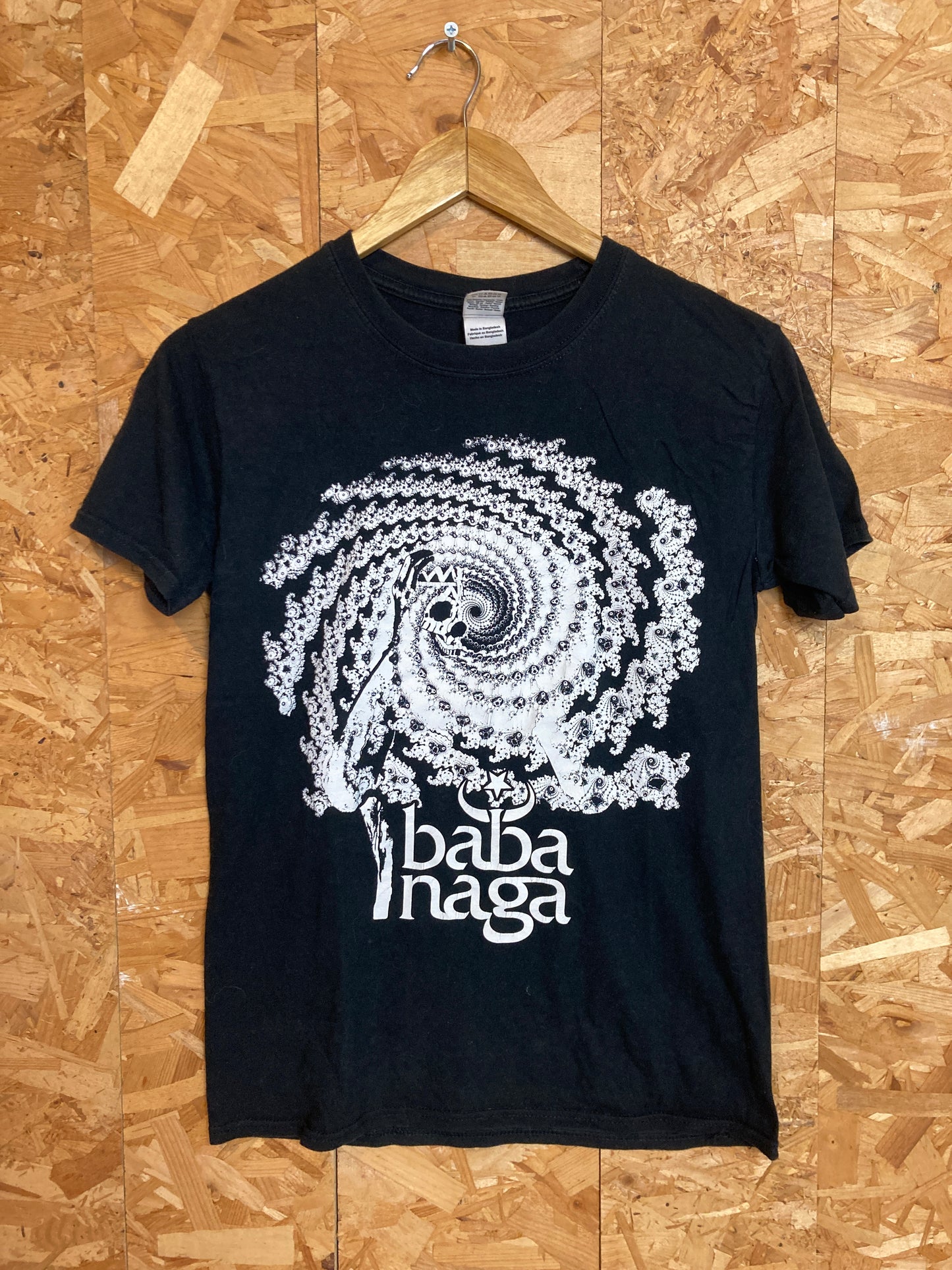 Vintage Baba Nagu indy band t-shirt black white logo size small