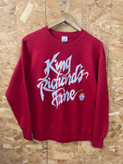 Vintage 80s King Richard’s Faire red crew neck sweater size medium by jerzees