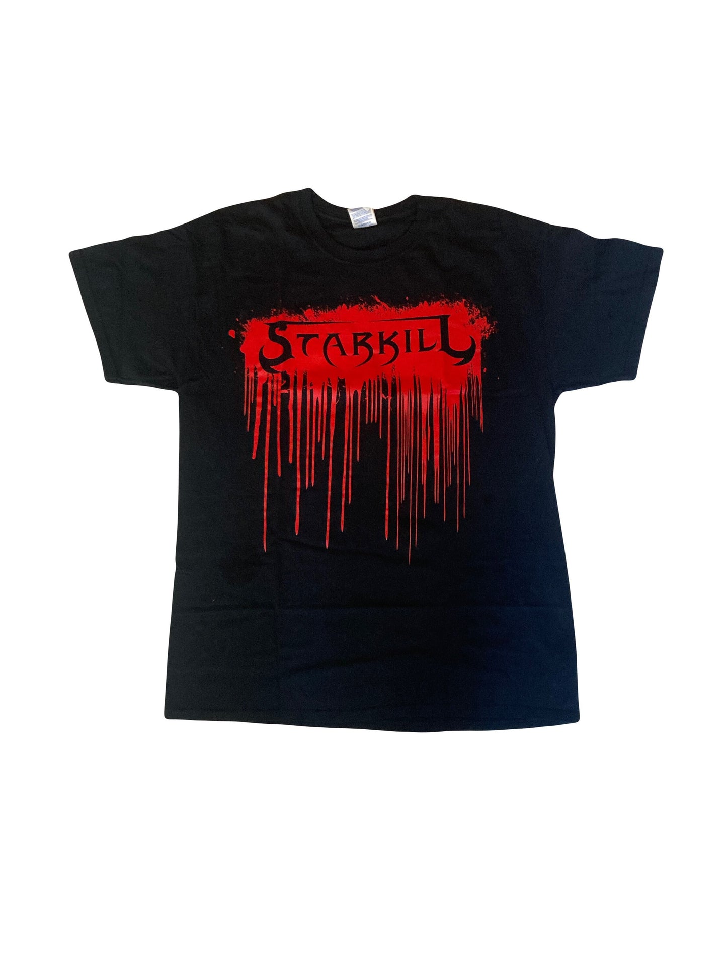 Vintage 00s red black starskill band t-shirt Emo Indy metal band size large