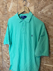 Vintage Y2K green polo shirt size large by Ralph Lauren