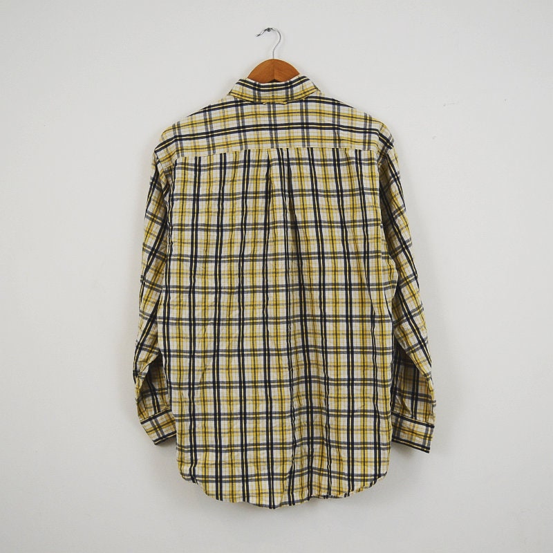 Tommy Hilfiger 90s Vintage Check Shirt Yellow & Blue