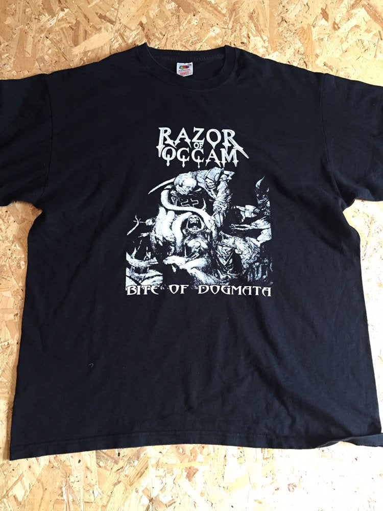 German death metal band Razor of occom tour t-shirt punk goth emo band merch size xl