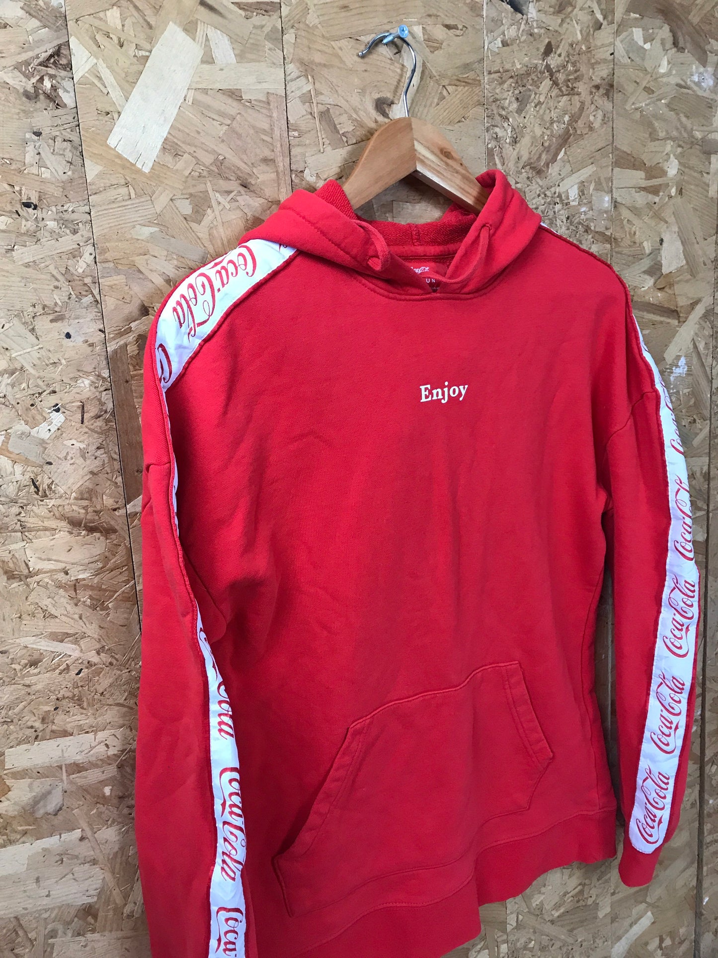 Vintage 90s USA red Coca Cola promotional hoodie size small