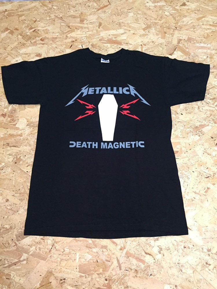 Vintage Metallica Death Magnetic 2009 tour double sided print t-shirt size medium