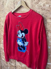 Vintage Y2K Walt Disney Mini Mouse  textured red sweater size medium