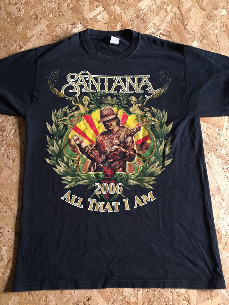 Retro music merch vtg band t-shirt Santana all that i am tour 06 size medium