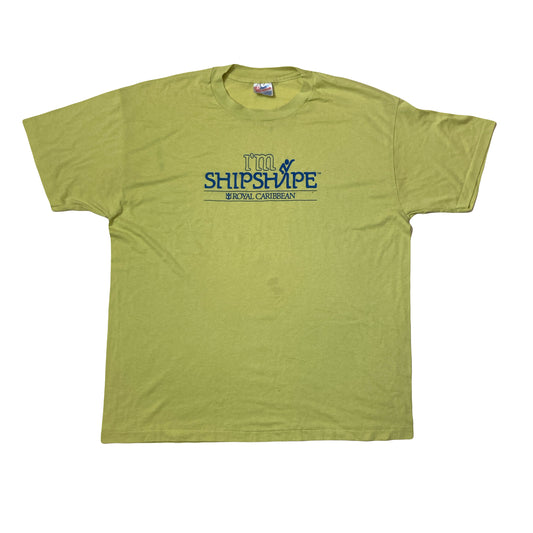 Vintage 90s green Royal Caribbean single stitch souvenir t-shirt size XL