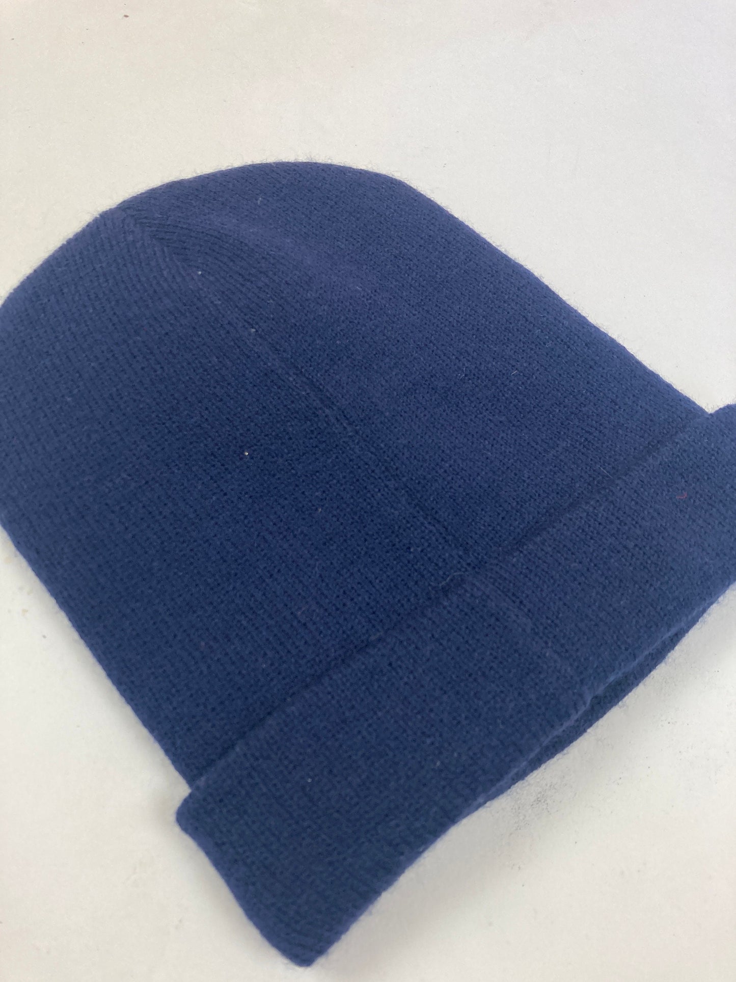 Vintage Y2K Nike minimal logo navy blue winter beanie hat