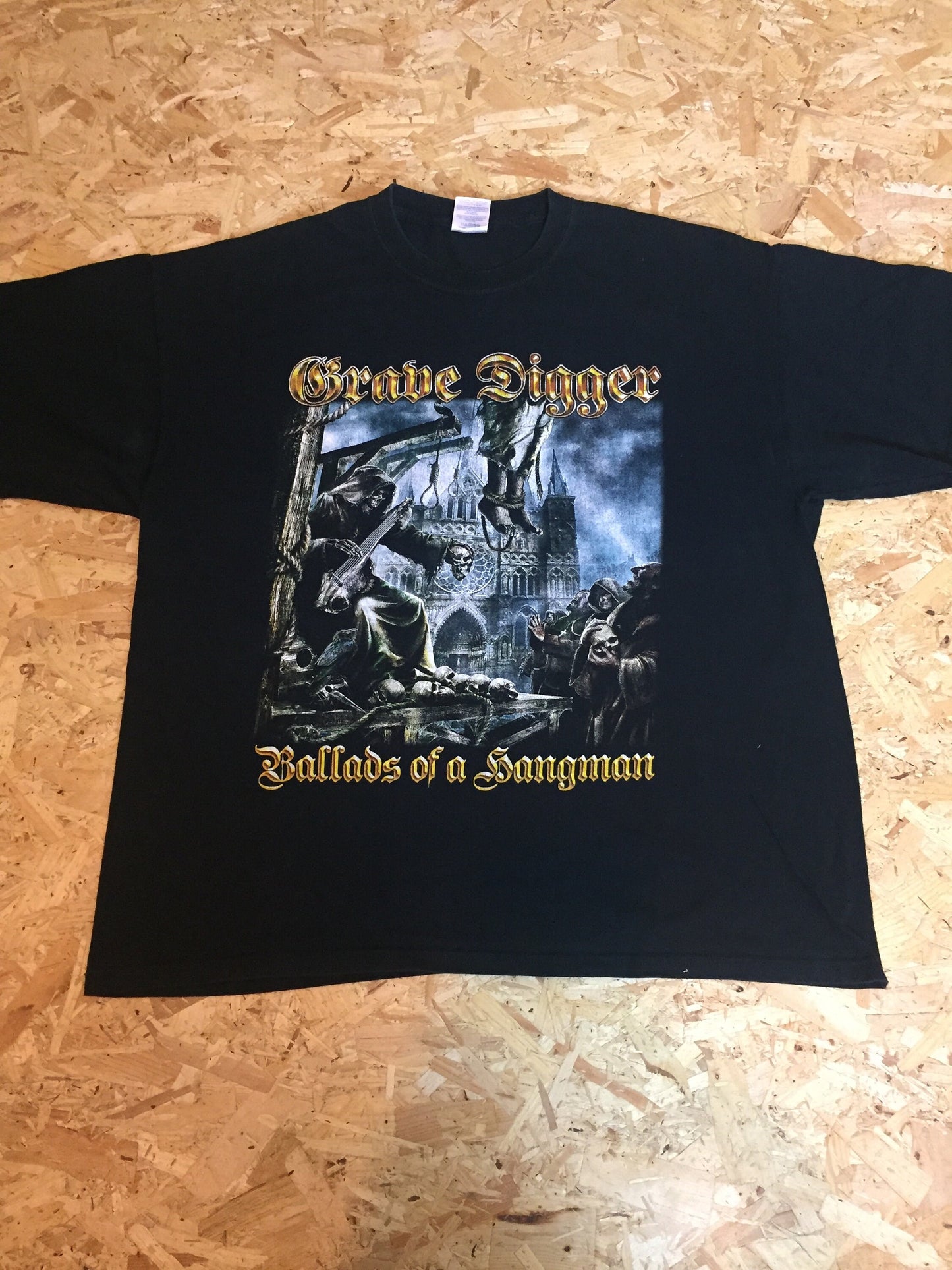 Gravedigger band Vintage 2009 Ballads of a hangman tour t-shirt size XL