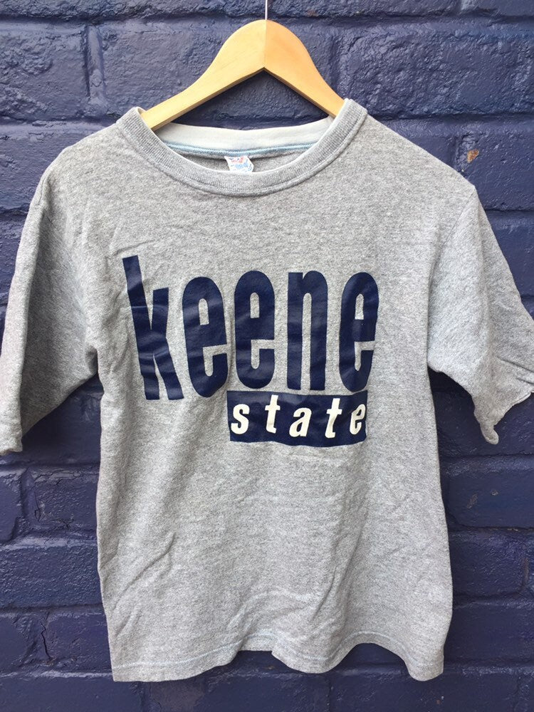 Vintage 80s Champion USA double stitch  Keen State College grey t-shirt size small