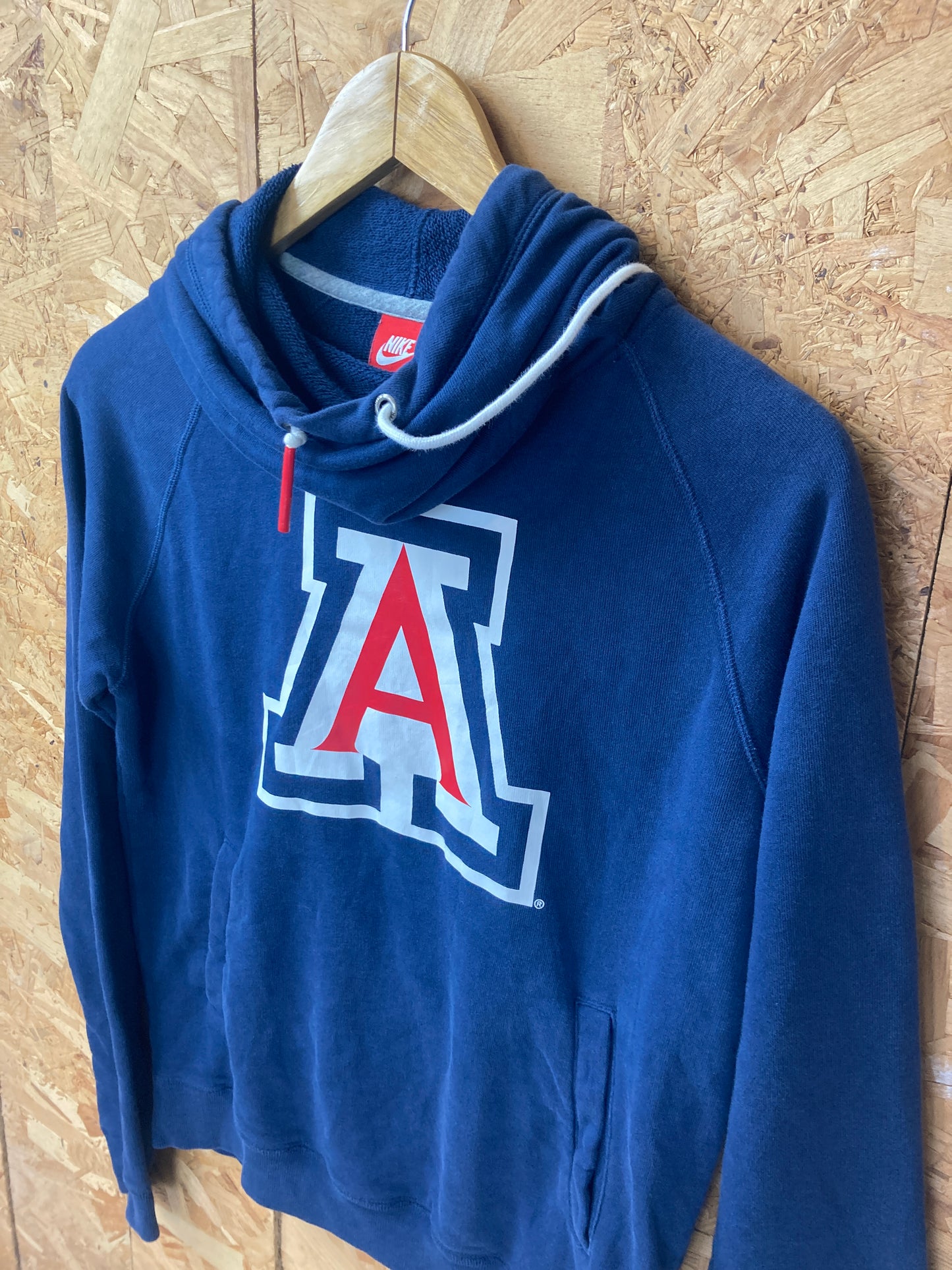 Vintage Y2K Nike navy blue Arizona Wildcats snood neck hoodie size small