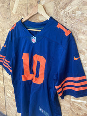 Vintage USA NFL Chicago bears Mitchell Trubisky player jersey navy blue orange size large by Nike