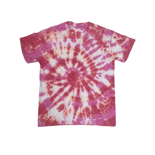 Vintage psych candy pink acid wash tye-die t-shirt size medium