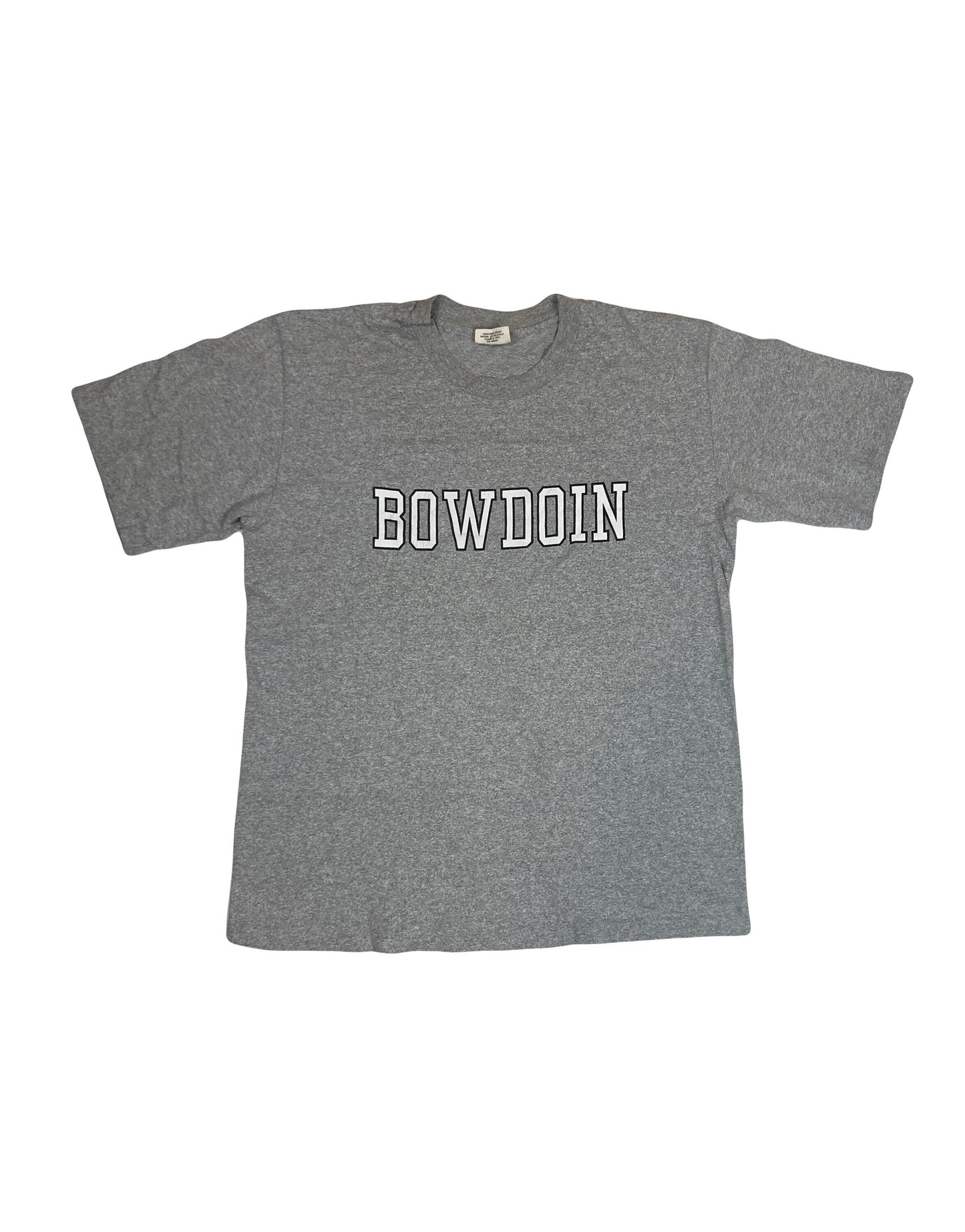 Vintage 90s USA college Bowdoin souvenir grey t-shirt by the cotton exchange size large