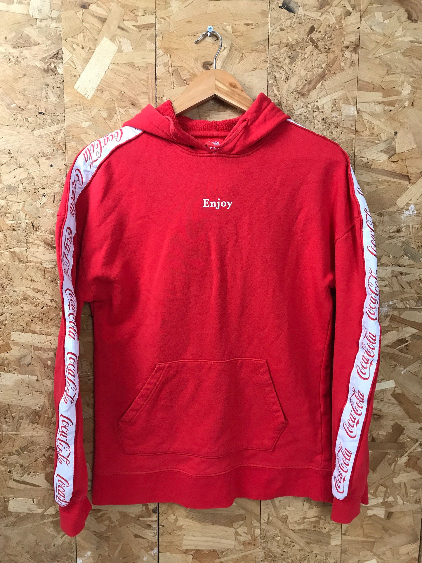 Vintage 90s USA red Coca Cola promotional hoodie size small